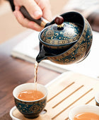 Swing Tea Artifact Lazy Kung Fu Tea Set Portable Xiaoyao Teapot Teaware Kitchen Dining Bar Home Garden - IHavePaws
