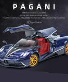 1/24 Pagani Huayra Dinastia Alloy Sports Car Model Diecasts Metal Toy Racing Car Model Simulation Sound and Light Childrens Gift Blue - IHavePaws