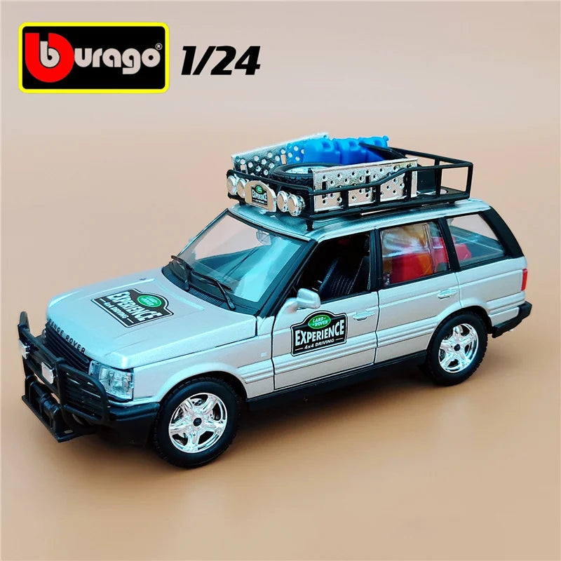Bburago 1:24 Land Rover Defender SUV Alloy Car Model Diecast Metal Modified Off-road Vehicles Car Model Simulation Kids Toy Gift