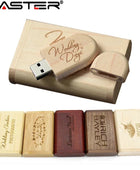 USB Flash Drive 128GB Memory Stick 2.0 Wooden Free Logo Personal Customized Pendrive 4GB 8GB 16GB 32GB 64GB Wedding Gift - IHavePaws