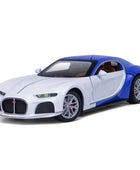 1:24 Bugatti Atlantic Alloy Sports Car Model Diecasts Metal Toy Vehicles Car Model Simulation Sound Light Collection Kids Gifts White - IHavePaws