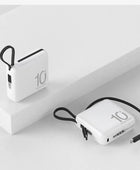 Mini Power Bank 30000mAh Portable External Battery Pack USB Type-C+Lightning White / 5000mAh - IHavePaws