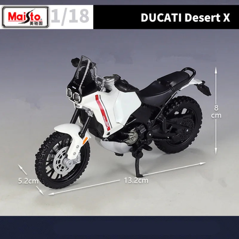 Maisto 1:18 Ducati Desert X Alloy Sports Motorcycle Model Diecasts Metal Street Racing Motorcycle Model Collection Kids Toy Gift