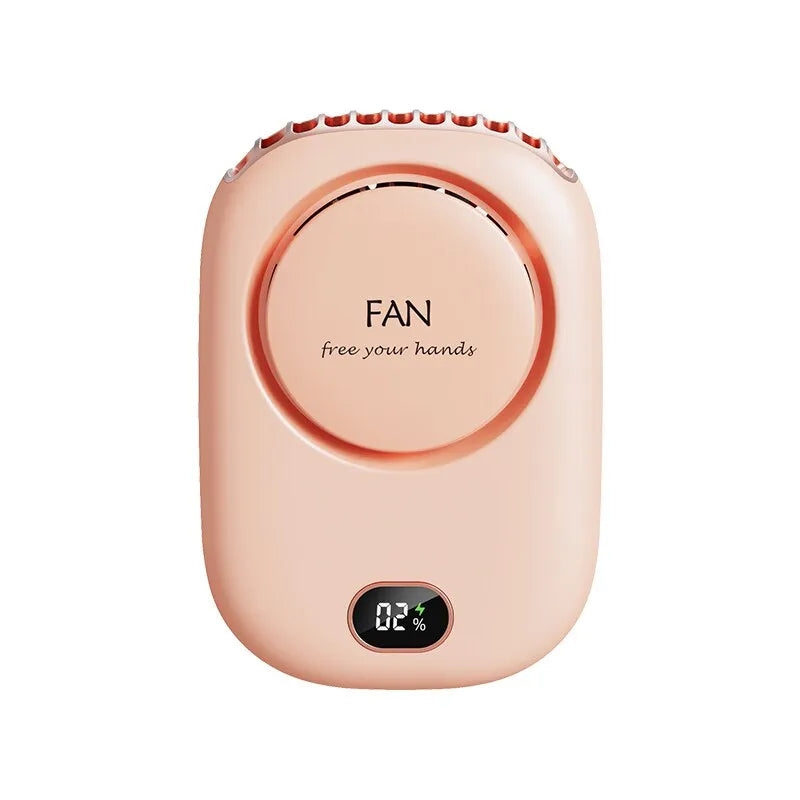 New Mini Portable Fan Portable Rechargeable Bladeless Turbo Ultra Quiet Student Hand Held Fan Outdoor Sports Travel Pink - ihavepaws.com