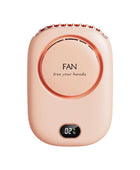 New Mini Portable Fan Portable Rechargeable Bladeless Turbo Ultra Quiet Student Hand Held Fan Outdoor Sports Travel Pink - ihavepaws.com