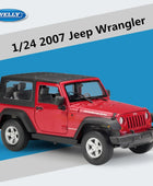 WELLY 1:24 Jeep Wrangler Rubicon Alloy Car Model Diecast & Toy Metal Off-road Vehicles Car Model High Simulation Childrens Gifts Hardtop red - IHavePaws
