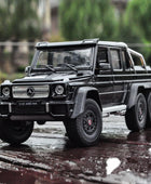 WELLY 1:24 Mercedes-Benz G63 AMG 6*6 Alloy Car Model Diecasts & Toy Metal Off-Road Vehicles Black - IHavePaws