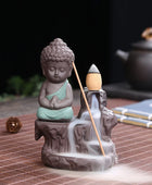 Backflow Incense Burner Ceramic Purple Sand Incense Stove Zen Buddhist Hand Incense Stick Holder Home Office Decoration Ornament 8x6x11.5cm 2 - IHavePaws