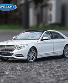 WELLY 1:24 Mercedes-Benz S-Class S500 Alloy Car Model High Simulation Diecast Metal Toy Vehicles Car Model Collection Kids Gifts White - IHavePaws