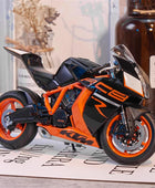 WELLY 1:10 KTM 1190 RC8 R Alloy Racing Motorcycle Scale Model Black retail box - IHavePaws
