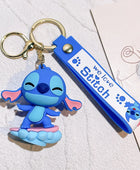 New Anime Disney Keychain Cartoon Mickey Mouse Minnie Lilo & Stitch Cute Doll Keyring Ornament Key Chain Pendant Kids Toys Gifts 13 - ihavepaws.com