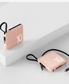 Mini Power Bank 30000mAh Portable External Battery Pack USB Type-C+Lightning Pink / 5000mAh - IHavePaws
