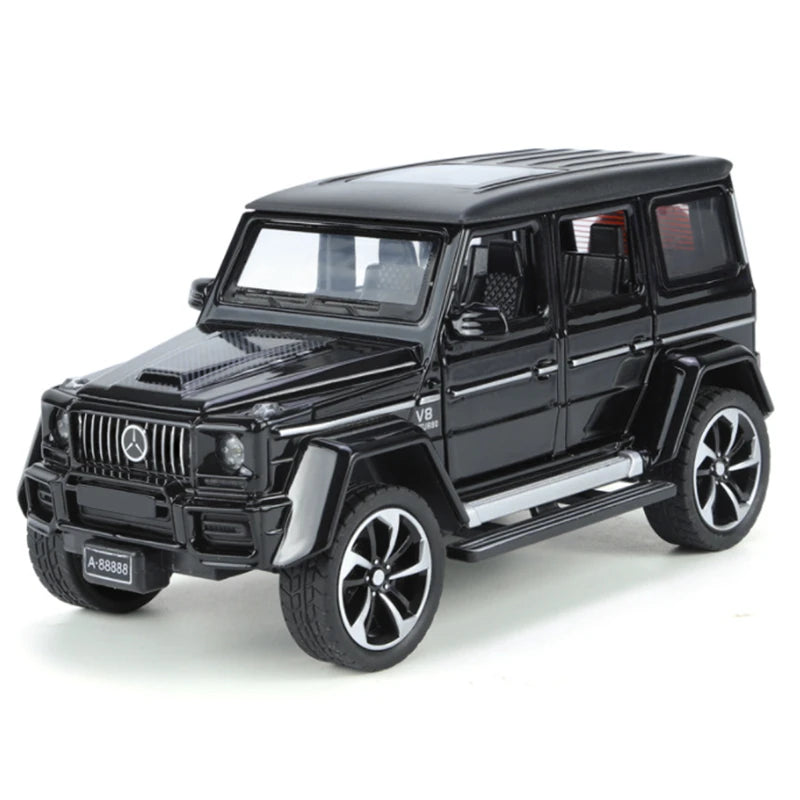 1:32 G63 G65 SUV Alloy Car Model Diecasts Metal Off-road Vehicles Car Model Simulation Sound and Light Collection kids Toys Gift Black - IHavePaws