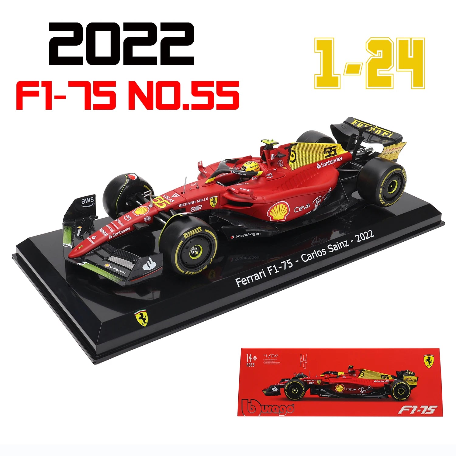 Bburago 1:24 2022 Red Bull RB18 Vesta Pan Perez Car # 1 # 11 Alloy Car Model Formula One Die Casting Model 1-24 2022 F1-75-55 - IHavePaws