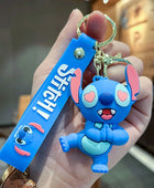 Cute and Funny Stitch Keychain Pendant Disney Series Cartoon Character Doll Pendant Male and Female Car Key Accessories 02 - ihavepaws.com