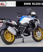 Maisto 1:12 BMW R1250 GS Silvardo Alloy Racing Motorcycle Model Simulation Diecast Street Sports Motorcycle Model Kids Toy Gifts