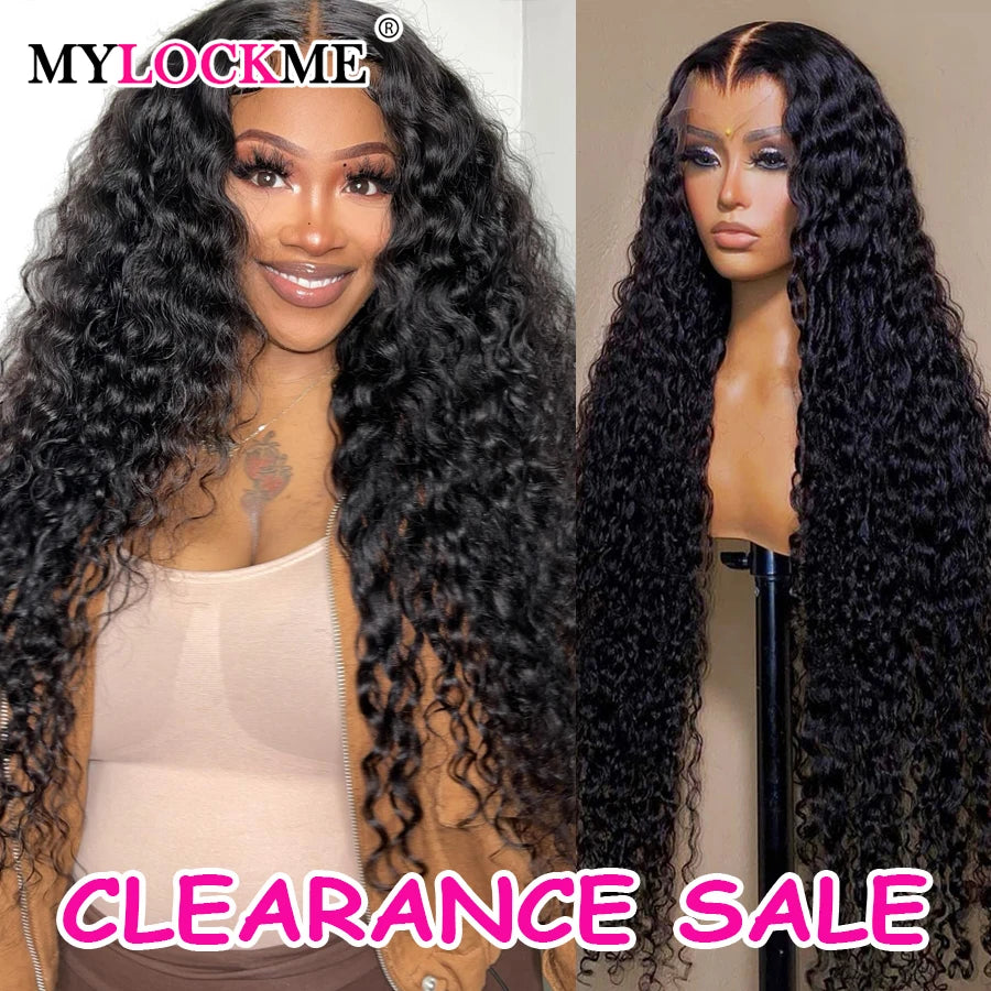 13x4 13x6 Deep Wave Transparent Lace Front Human Hair Wigs Glueless Wigs Human Hair Ready To Wear 6x4 5X5 Closure Wig Preplucke