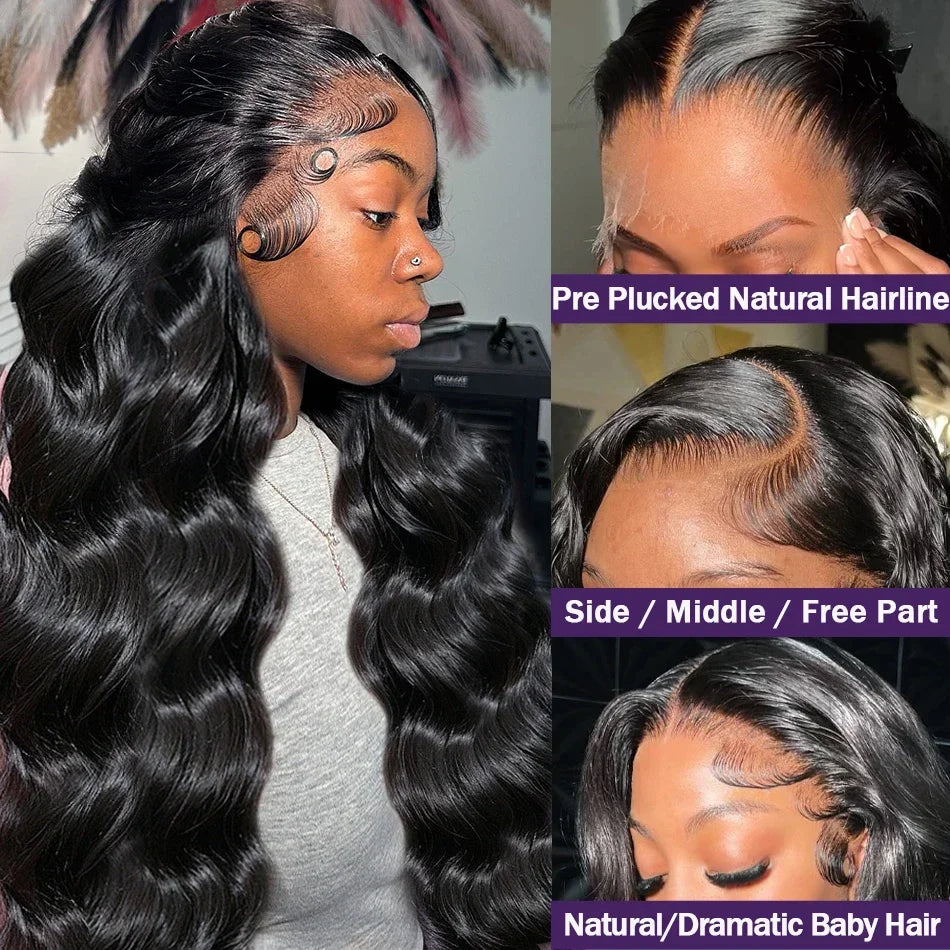 Body Wave 13x4 13x6 Lace Front Wig Human Hair Glueless Wig Human Hair 6x4 5x5 Ready To Wear Lace Wig Pre Cut Pre plucked