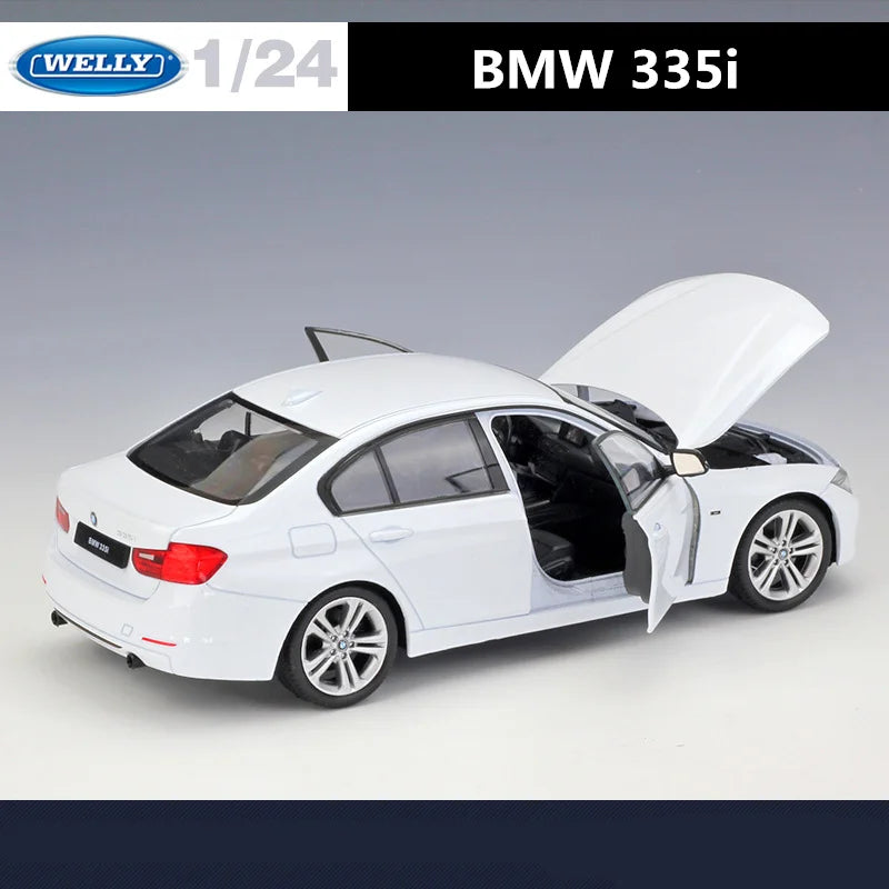 Welly 1:24 BMW 335I Alloy Car Model Diecast & Toy Metal Vehicles Car Model High Simulation Collection Children Toy Gift Ornament - IHavePaws