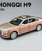 1/24 Hong Qi H9 Alloy Luxy Car Model Diecast Toy Vehicles Metal Car Model Simulation Pink - IHavePaws