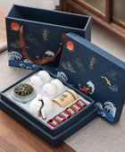 Kung Fu Tea Set Chinese Tea Ceremony Ceramic Set Gift Boxed G1 - IHavePaws