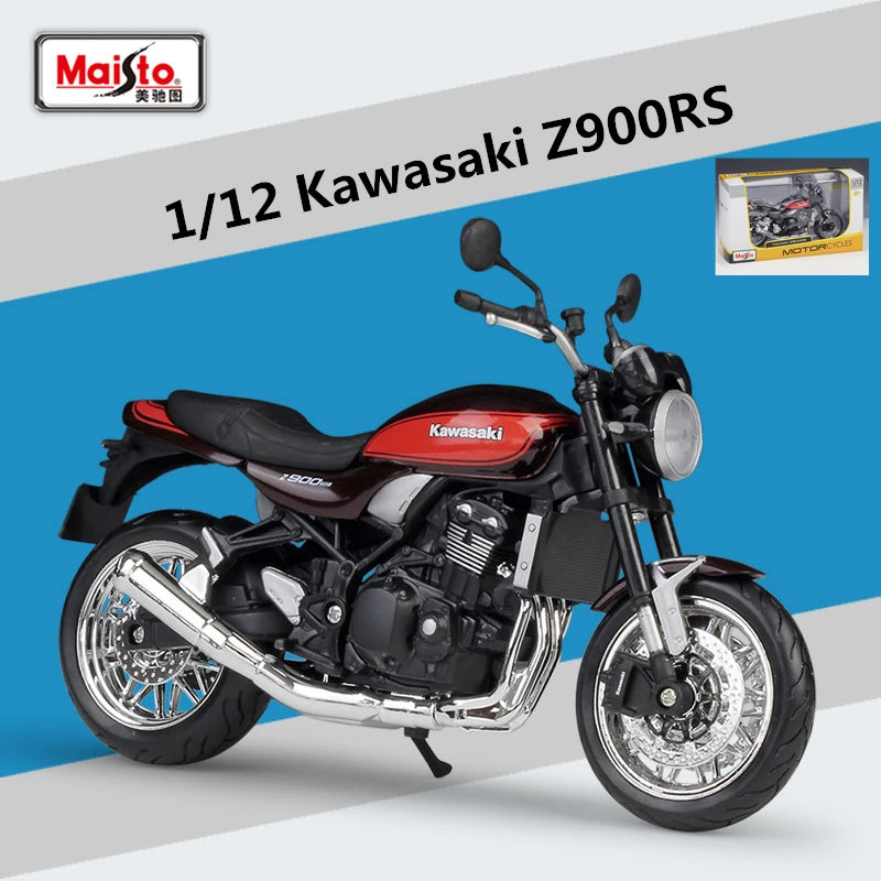 Maisto 1:12 Kawasaki Z900 RS Alloy Sports Motorcycle Model Diecast Metal Street Racing Motorcycle Model Collection - IHavePaws