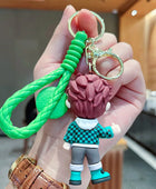 Demon Slayer Keychain Pendant Cartoon Anime Kimetsu No Yaiba Handmade Doll Toy Car Key Ring Luggage Accessories Gift for son - ihavepaws.com