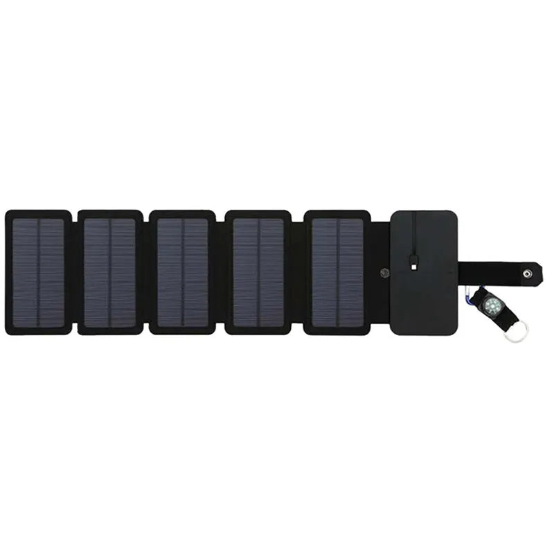 Outdoor Multifunctional Portable Solar Charging Panel Foldable 5V 1A USB Output Device Camping Tool High Power Output 5 Tablets - ihavepaws.com