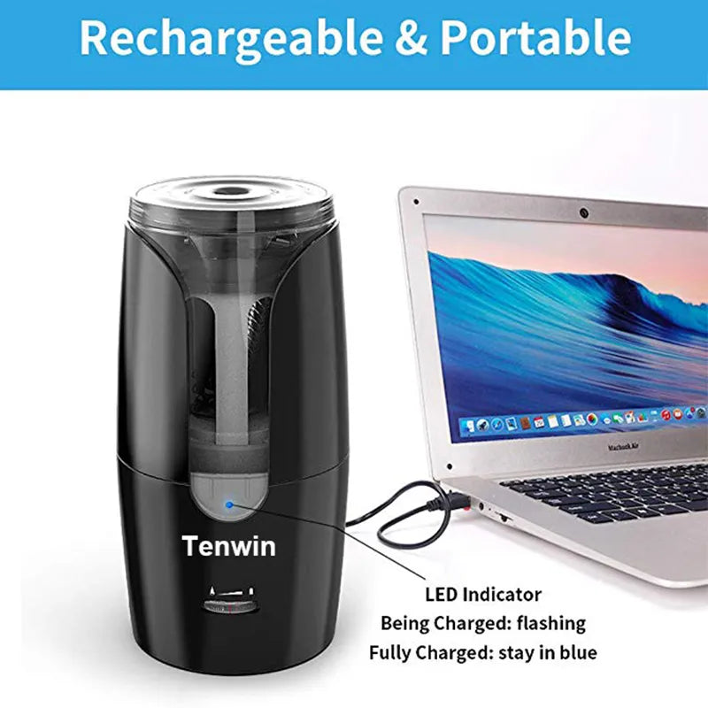 Tenwin Automatic Electric Pencil Sharpener For Colored Pencils Sharpen Mechanical Office School Supplies Stationery - IHavePaws