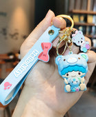 Sanrio Hello Kitty Keychain Cute Cartoon Melody Kuromi Cinnamoroll Doll Pendant Decoration Keyring Jewelry Girl&Child Gifts Toy KTM 40 - ihavepaws.com