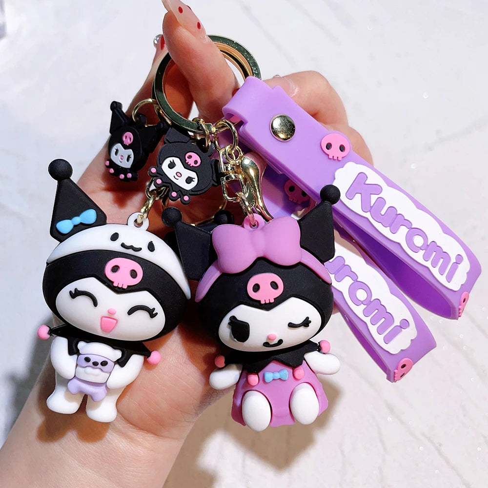 1PC Cute Sanrio Series Keychain For Men Colorful Keyring Accessories For Bag Key Purse Backpack Birthday Gifts - ihavepaws.com