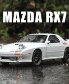 1:24 Mazda RX7 Alloy Sports Car Model Diecast Metal Toy Racing Car Vehicle Model Simulation Sound and Light Collection Kids Gift - IHavePaws