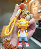 8 Kinds of The Simpsons Keychain Charm Cartoon Anime Handmade Cute Unisex Car Key chain Pendant Luggage Accessories Couple Gift 04 - ihavepaws.com