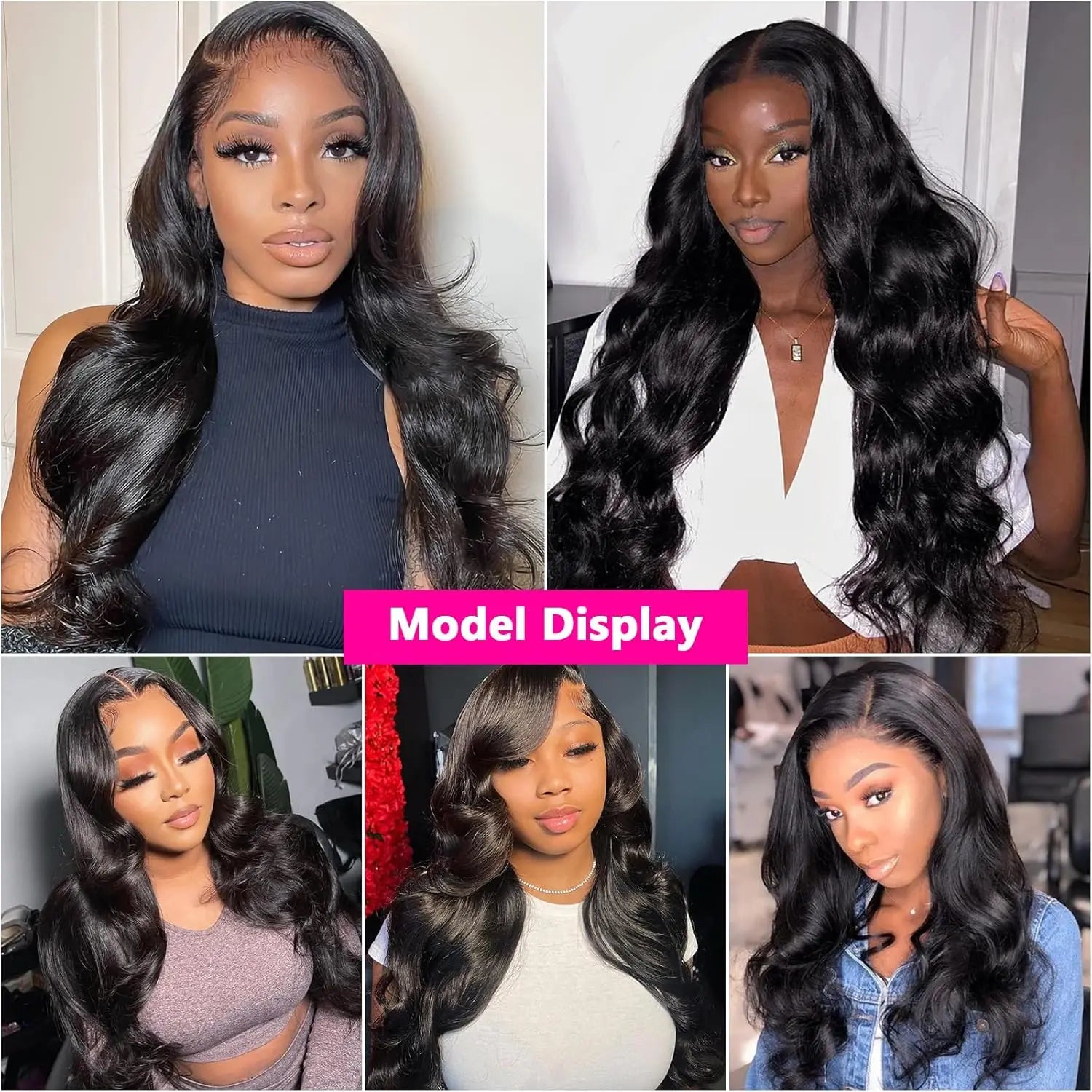 32 34 Inch Body Wave 6x4 5x5 Wear And Go Glueless Wig Human Hair Transparent Lace Closure Wigs For Black Women