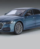 1:24 AUDI A7 Coupe Alloy Car Model Diecast Metal Toy Vehicle Car Model High Simulation Sound and Light Collection Childrens Gift Blue - IHavePaws