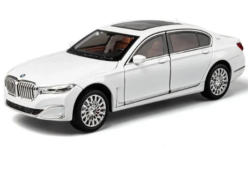 1/24 BMW7 Series 760 LI Alloy Car Model Diecasts Metal Vehicles Car Model High Simulation Sound and Light Collection Kids Toys Gift White 1 - IHavePaws