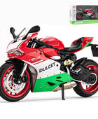1:12 DUCATI 1199 Panigale Alloy Racing Motorcycle Model Diecasts Green - IHavePaws