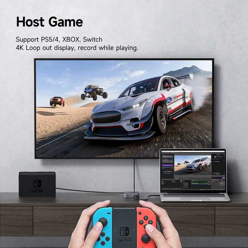 Hagibis 4K HDMI-Compatible Video Capture Card Loop Out for Game Recording Live Streaming 1080P Grabber MS2131 for PS4/5 Switch - IHavePaws