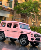 1/24 G63 G65 SUV Alloy Car Model Diecasts Metal Toy Off-road Vehicles Car Model Simulation Sound and Light Collection Kids Gifts Pink - IHavePaws