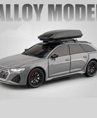 1/24 Audi RS6 Avant Station Wagon Track Alloy Racing Car Model Gray - IHavePaws