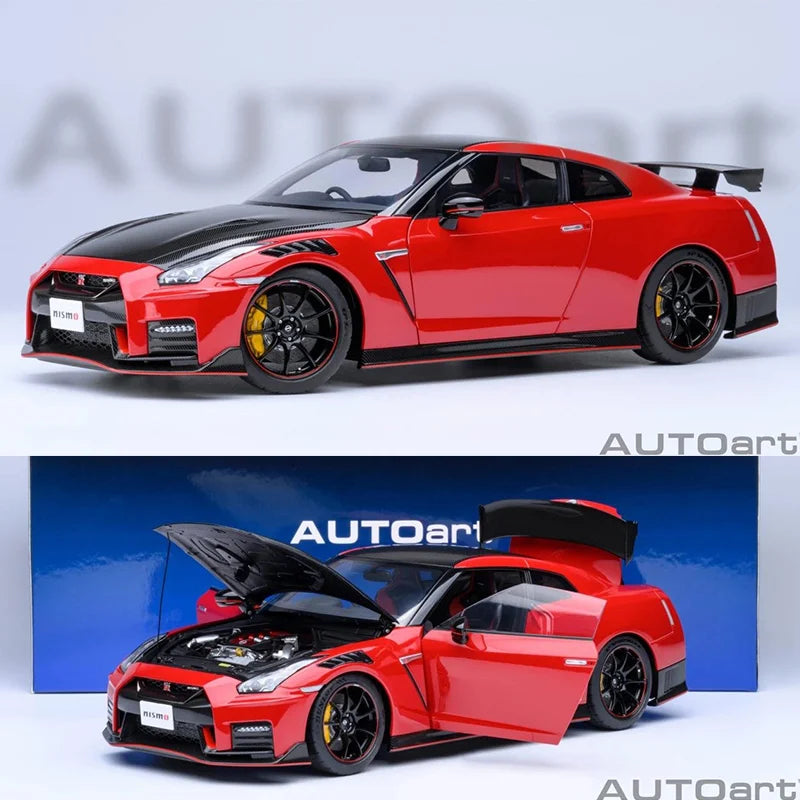 AUTOart 1:18 Nissan GT-R35 NISMO 2022 SPECIAL EDITION Sports car scale model RED 77502 - IHavePaws