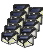 100 LED Outdoor Solar Wall Lights Waterproof with Motion Sensor 12pcs - IHavePaws