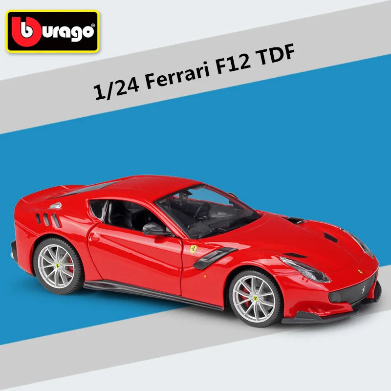 Bburago 1:24 Ferrari 458 Italia Alloy Sports Car Model Diecasts Metal Toy Racing Car Model Simulation Collection Childrens Gifts F12 TDF - IHavePaws