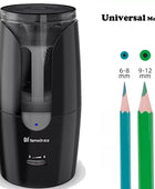 Tenwin Automatic Electric Pencil Sharpener For Colored Pencils Sharpen Mechanical Office School Supplies Stationery 8028 black - IHavePaws