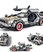 Welly 1:24 DMC-12 DeLorean Time Machine Back to the Future Car Model Diecast Metal Car Model Simulation Collection Kids Toy Gift - IHavePaws