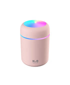 HarmonyMist 300ml Portable USB Ultrasonic Colorful Cup Humidifier Pink - IHavePaws