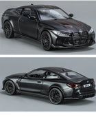 1:36 BMW M4 CSL M3 Alloy Sports Car Model Diecast Metal Racing Super Car Vehicles Model Simulation Collection Childrens Toy Gift M4 CSL Black - IHavePaws