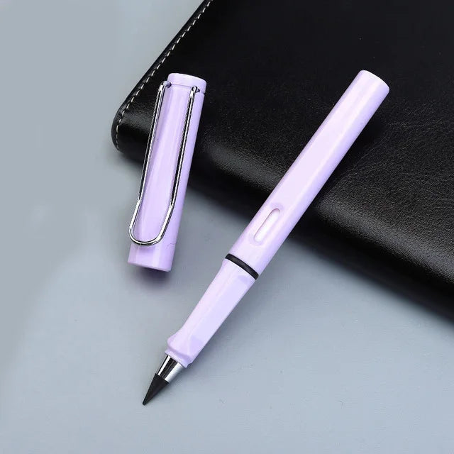 New Technology Colorful Unlimited Writing Pencil Eternal No Ink Pen Magic Pencils Painting Supplies Novelty Gifts Stationery 1pcs Light purple - ihavepaws.com