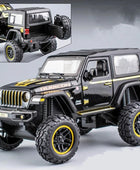 1:30 Jeep Wrangler Rubicon Alloy Car Model Diecast & Toy Metal Refit Off-road Vehicles Car Model High Simulation Childrens Gift B Black - IHavePaws