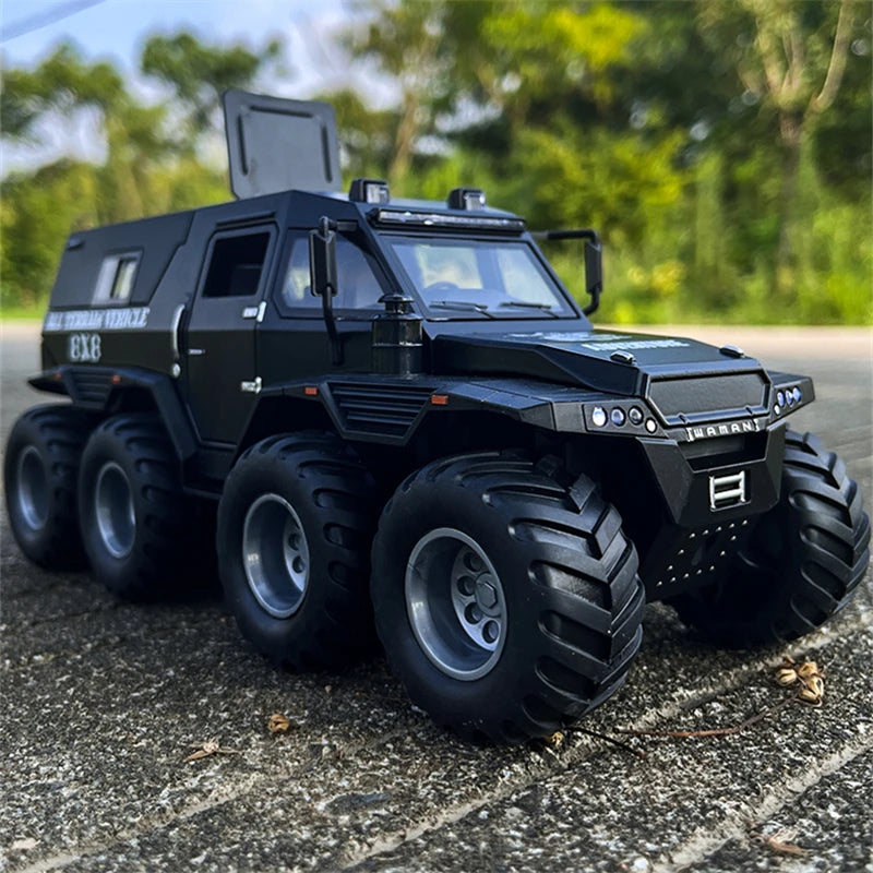 1:24 Russia Siberia Conqueror Shaman Alloy Armored Car Model Diecast Metal Toy Off-road Vehicles Car Model Simulation Kids Gifts